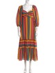 Farm Rio Striped Long Dress