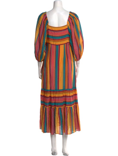 Farm Rio Striped Long Dress