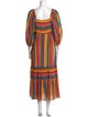 Farm Rio Striped Long Dress