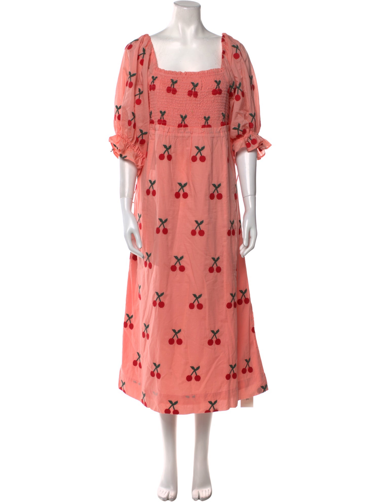 Farm Rio Floral Print Midi Length Dress