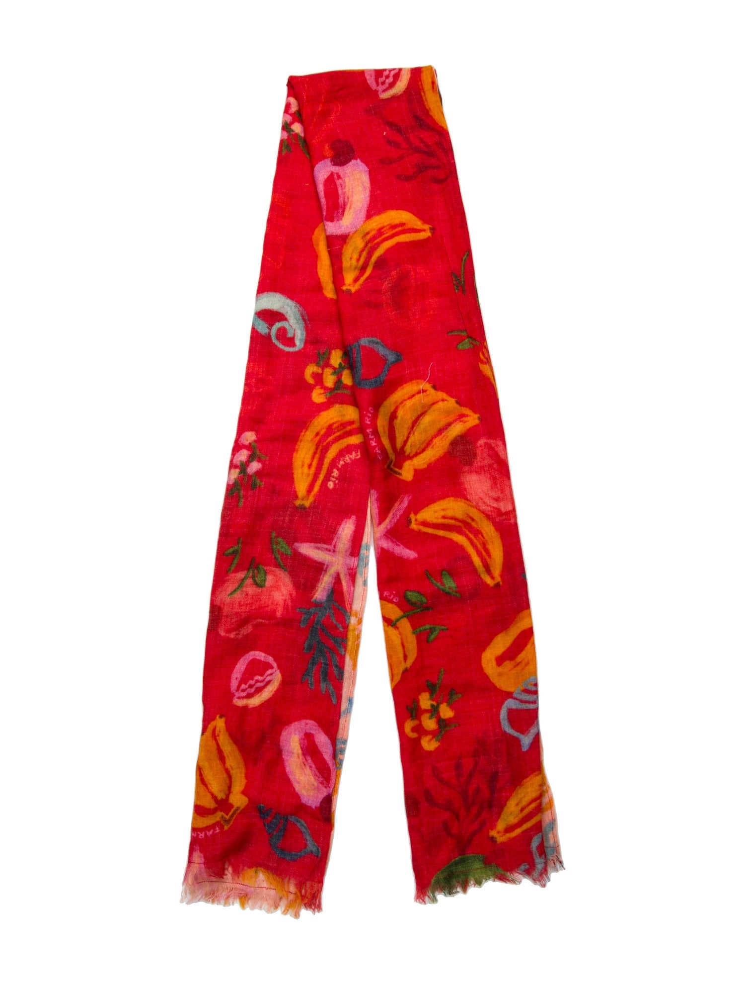 Farm Rio Fantaisies Indiennes Mousseline Acrylic Scarf w/ Tags