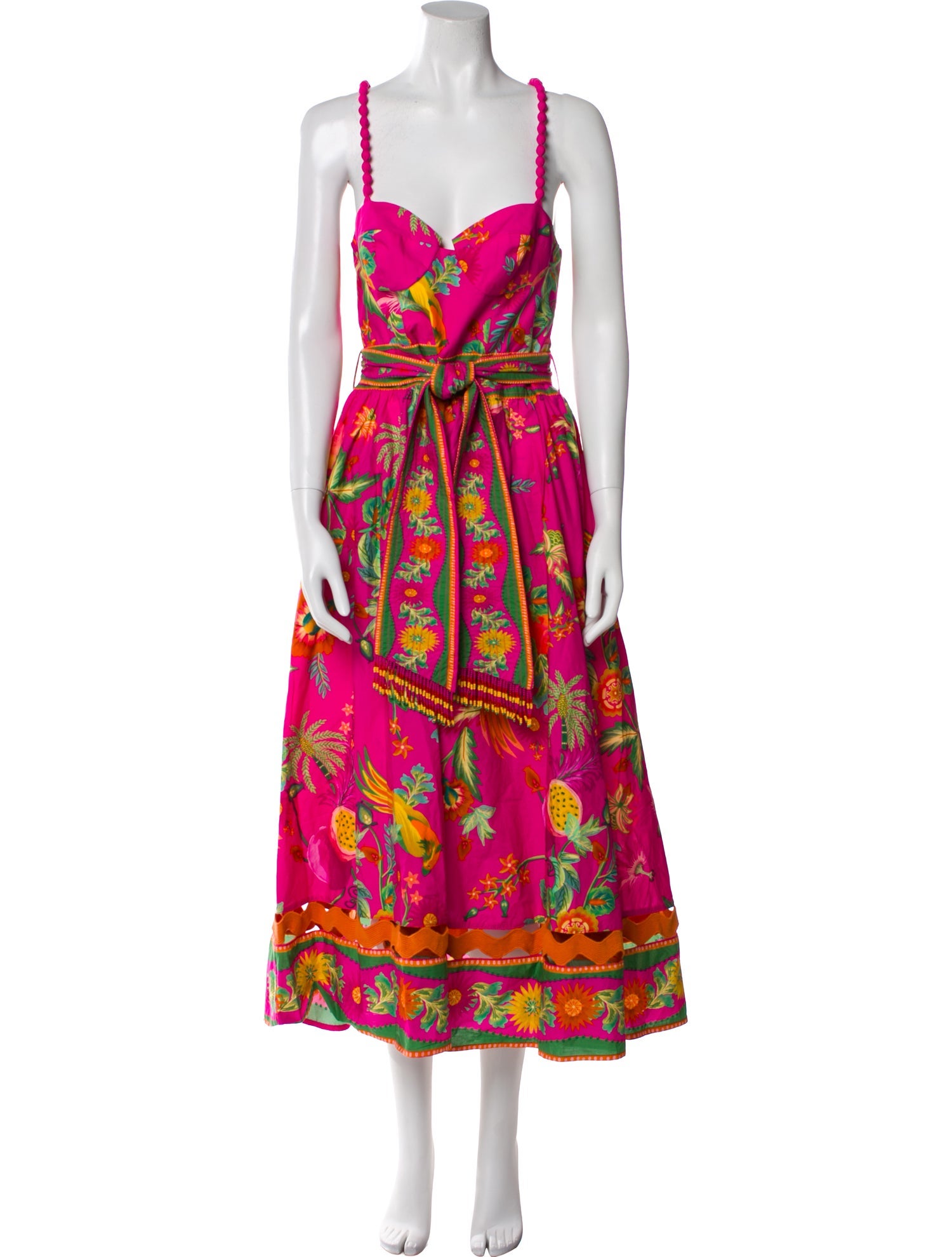 Farm Rio Floral Print Long Dress