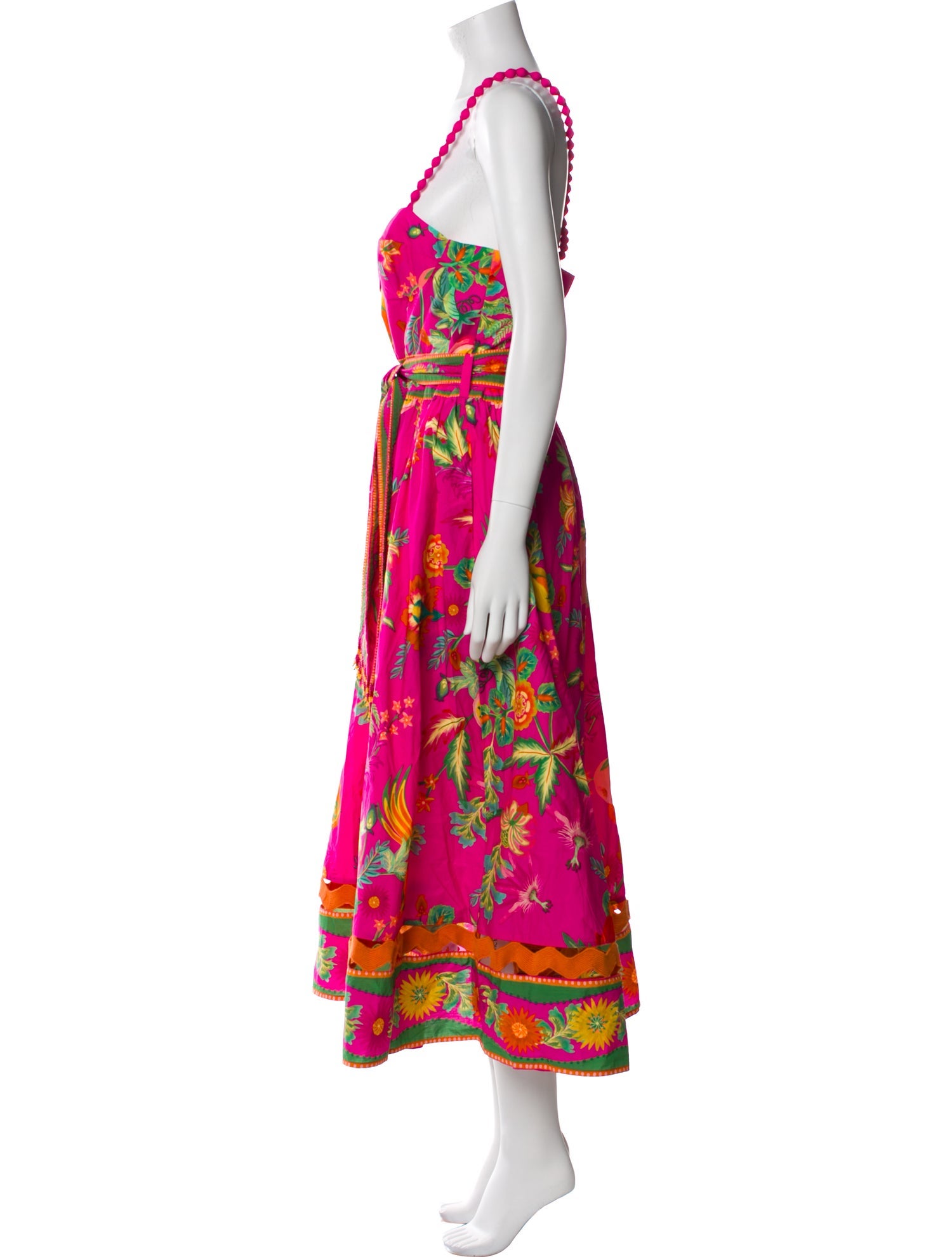 Farm Rio Floral Print Long Dress