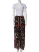 Farm Rio Floral Print Sequin Embellishments Pant Set