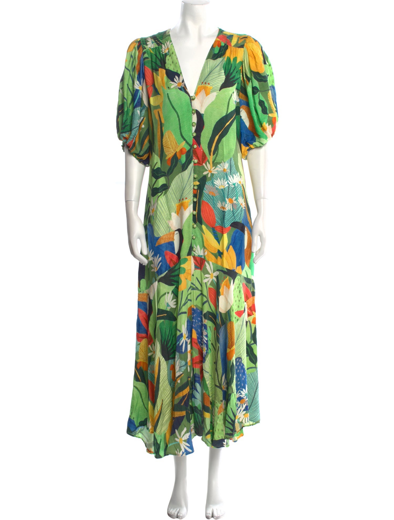 Farm Rio Printed Long Dress