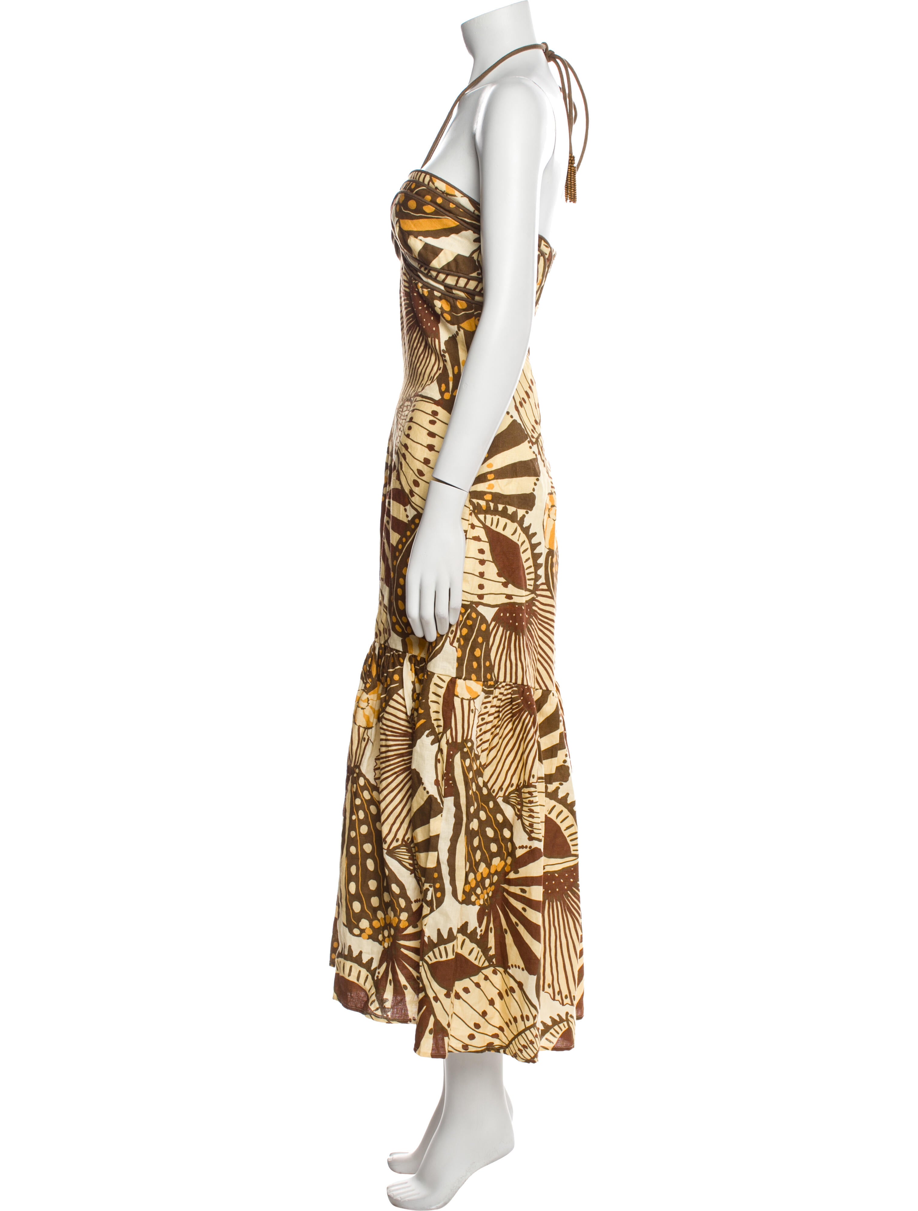 Farm Rio Linen Midi Length Dress w/ Tags