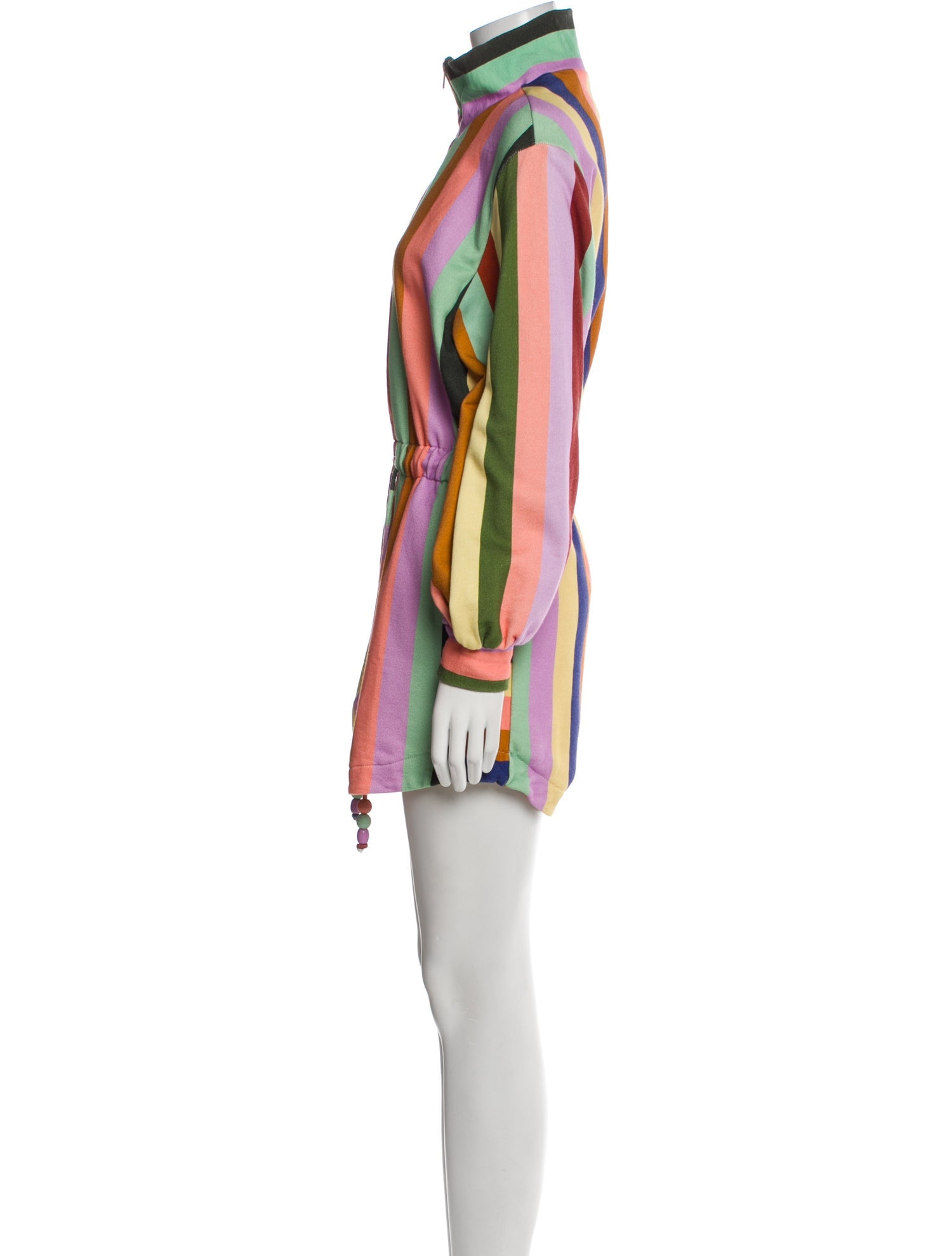 Farm Rio Striped Turtleneck Romper