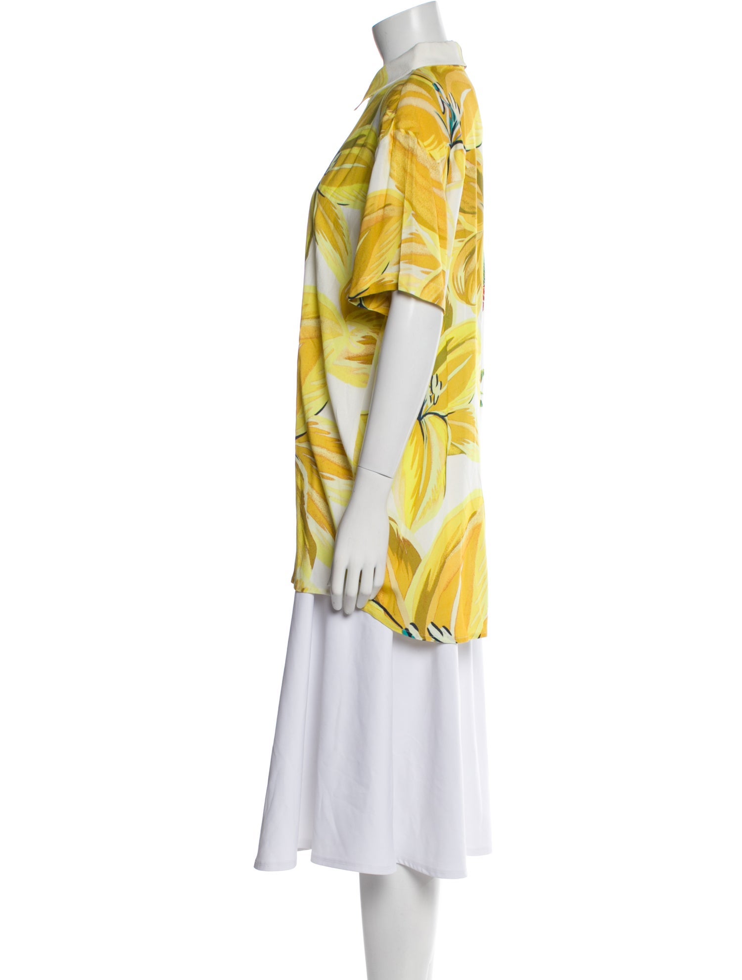 Farm Rio Floral Print Short Sleeve Tunic