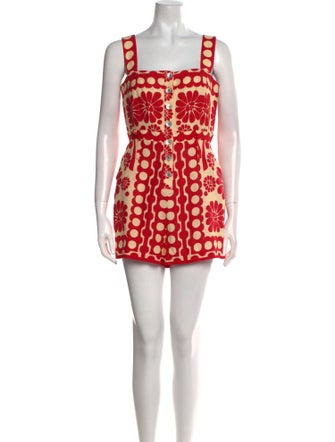 Farm Rio Linen Printed Romper