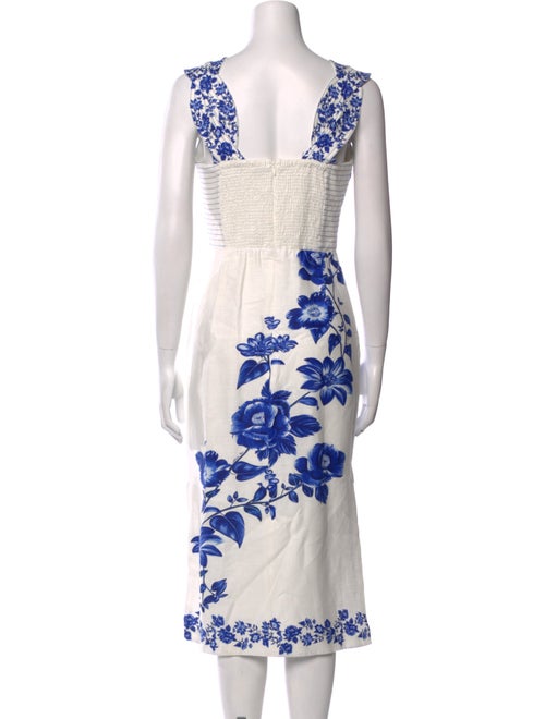 Farm Rio Linen Midi Length Dress