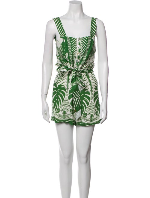 Farm Rio Linen Printed Romper