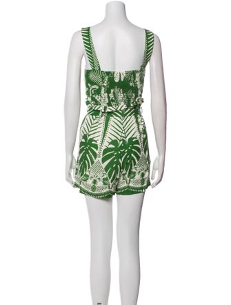 Farm Rio Linen Printed Romper