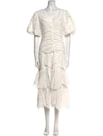 Farm Rio Floral Print Long Dress