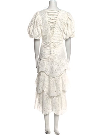 Farm Rio Floral Print Long Dress