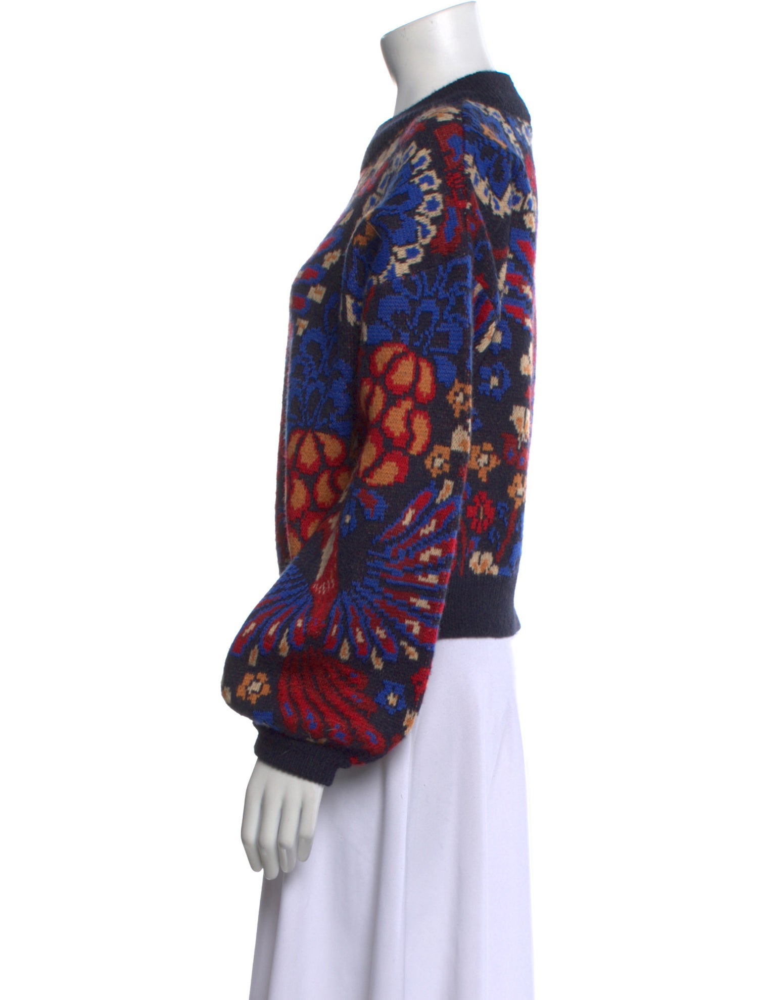 Farm Rio Printed Crew Neck Sweater