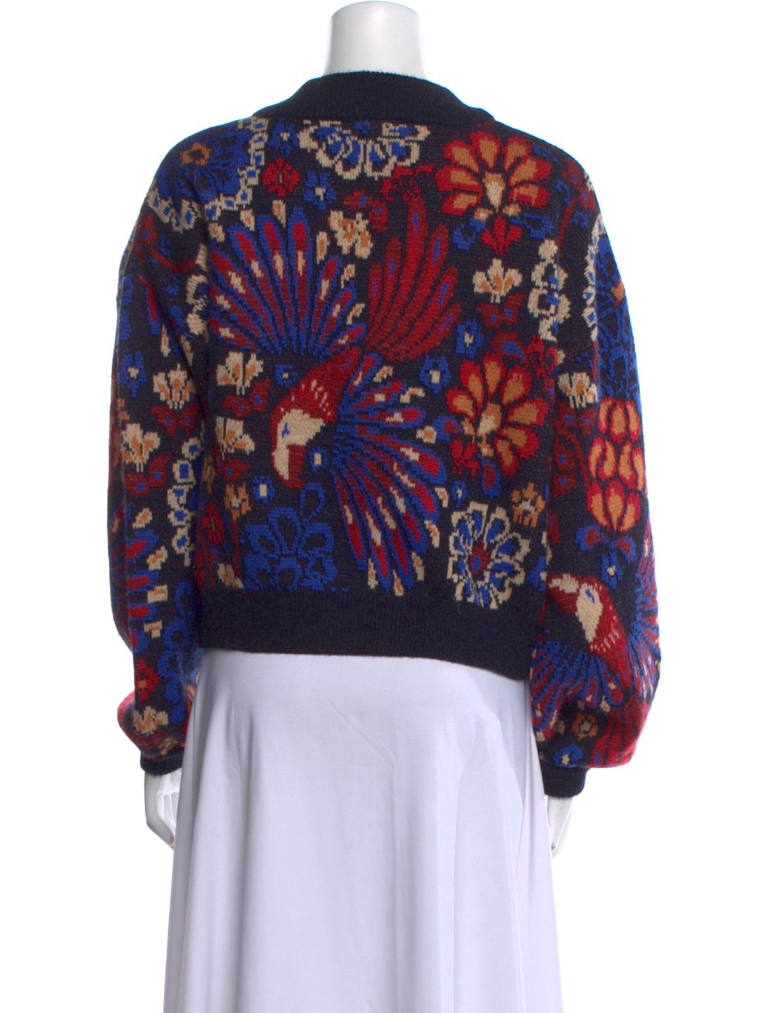 Farm Rio Printed Crew Neck Sweater