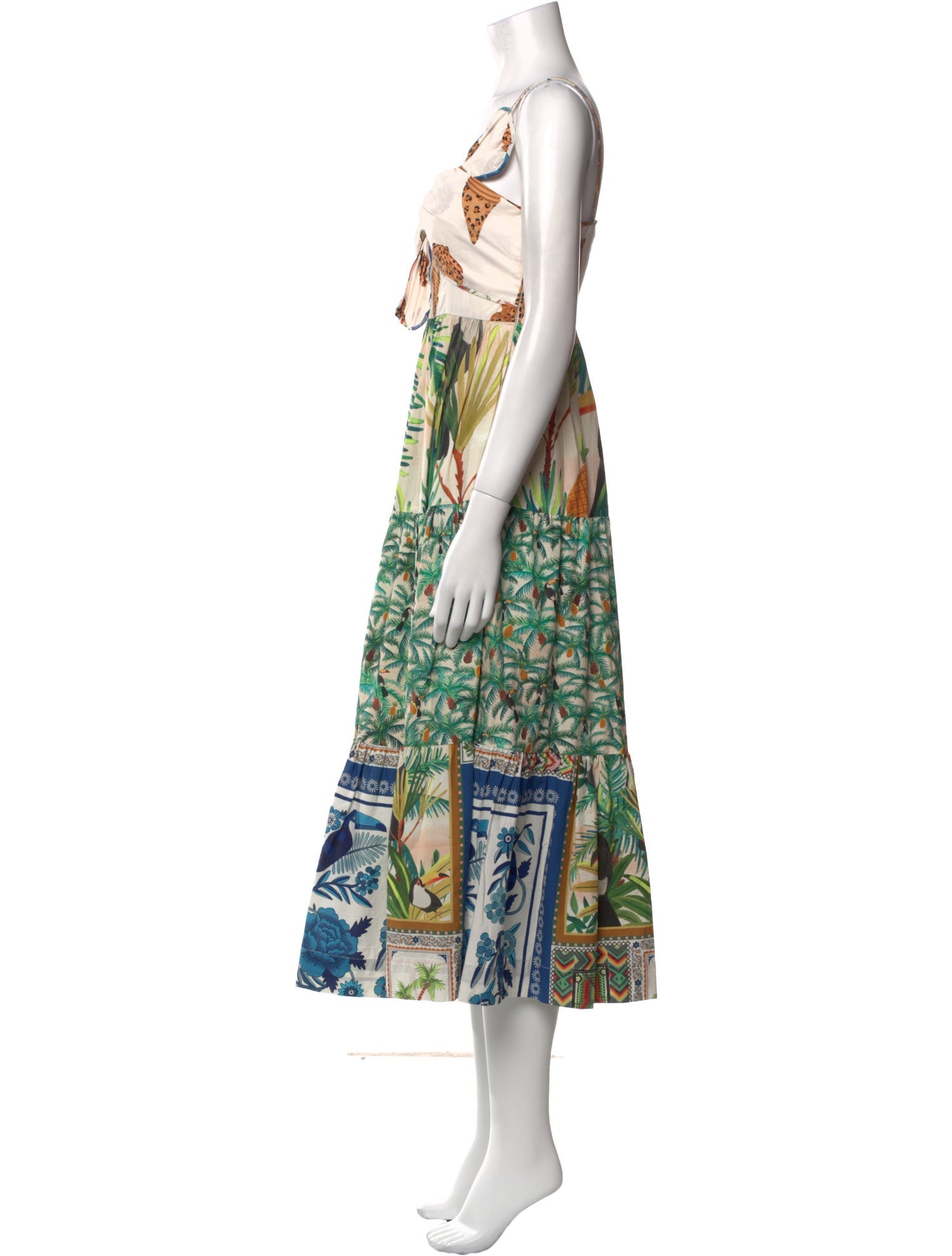 Farm Rio Printed Long Dress