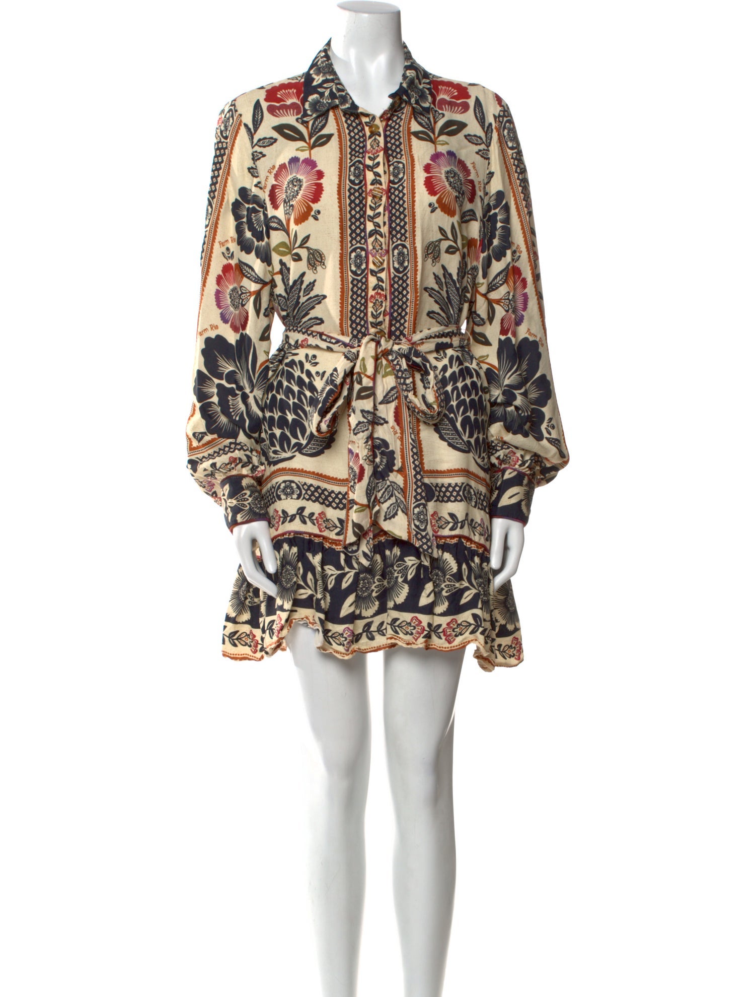 Farm Rio Printed Mini Dress