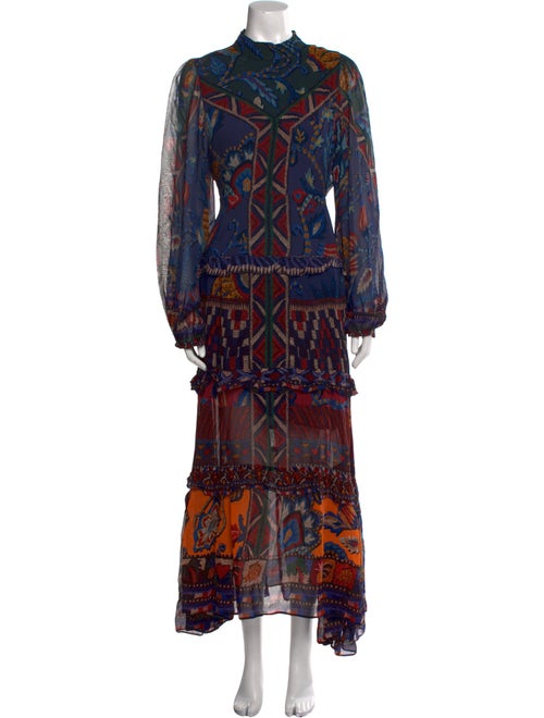 Farm Rio Printed Long Dress