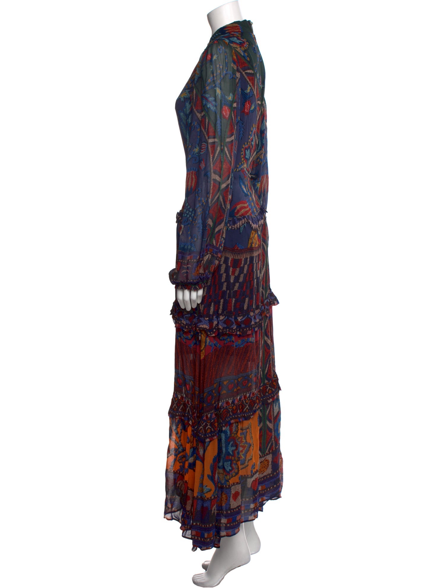 Farm Rio Printed Long Dress