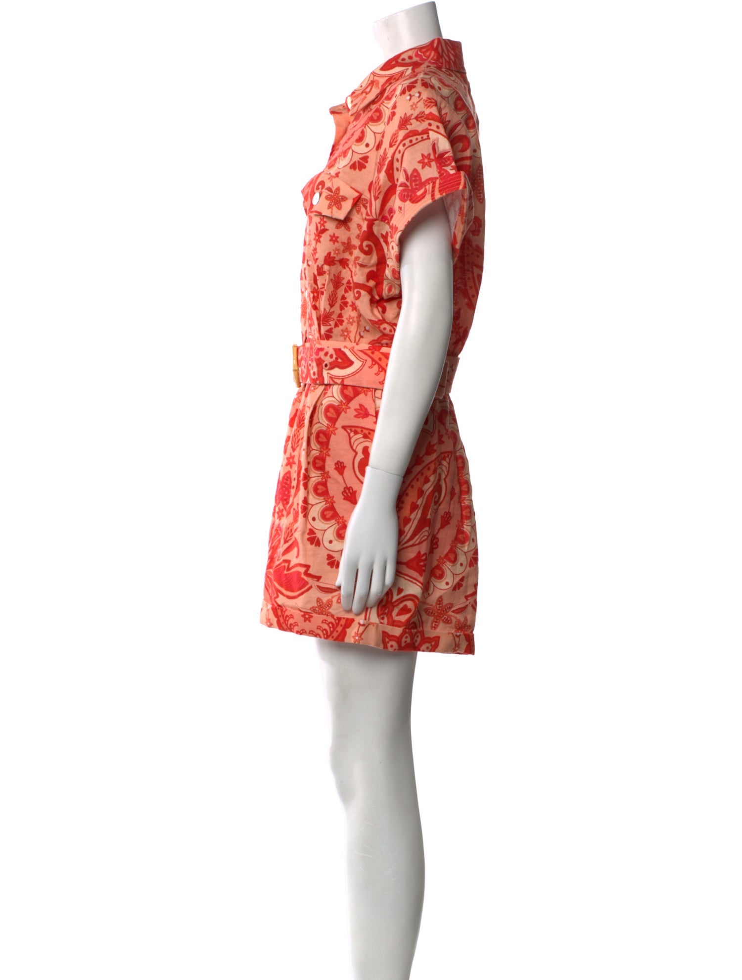 Farm Rio Linen Floral Print Romper w/ Tags