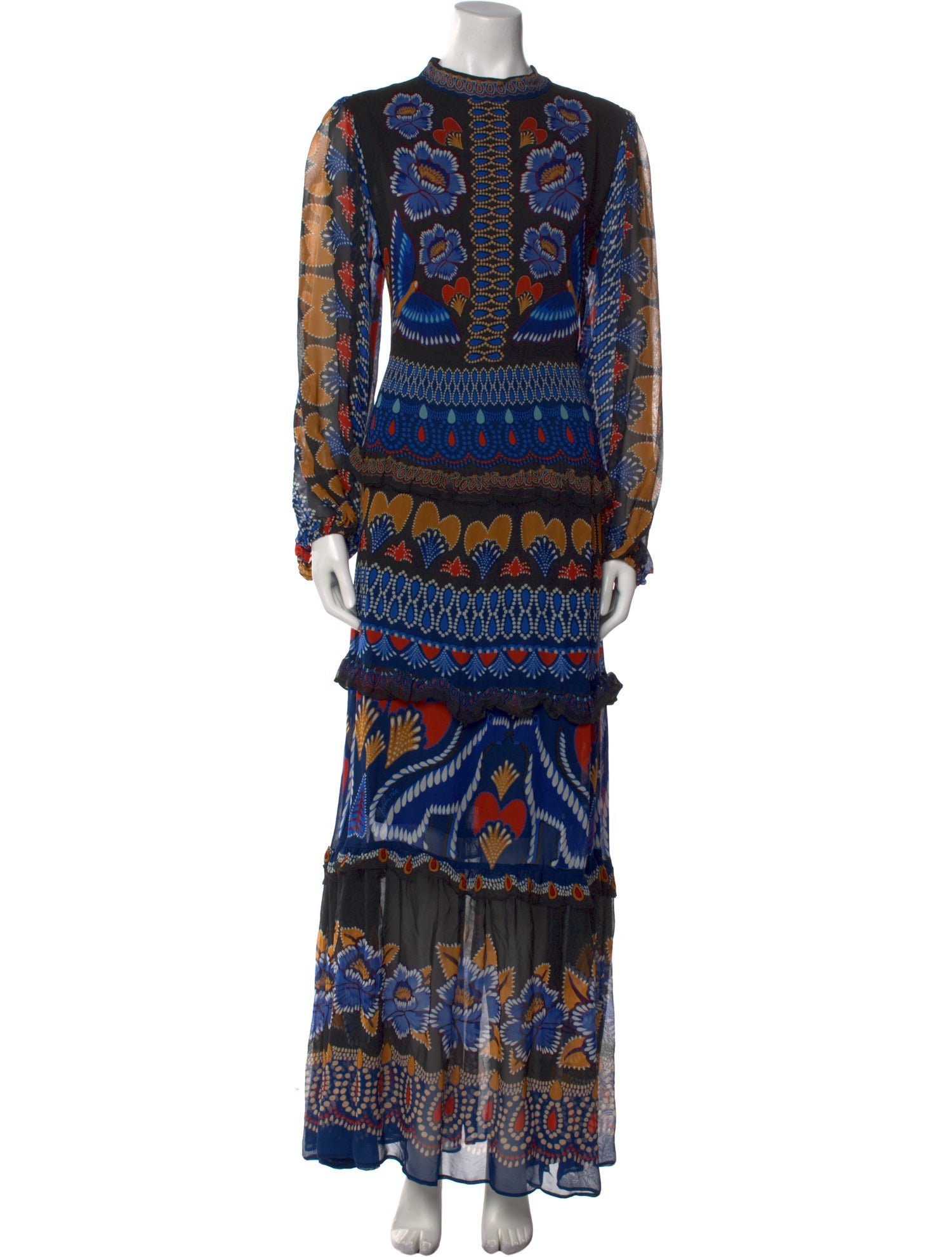 Farm Rio Printed Long Dress w/ Tags