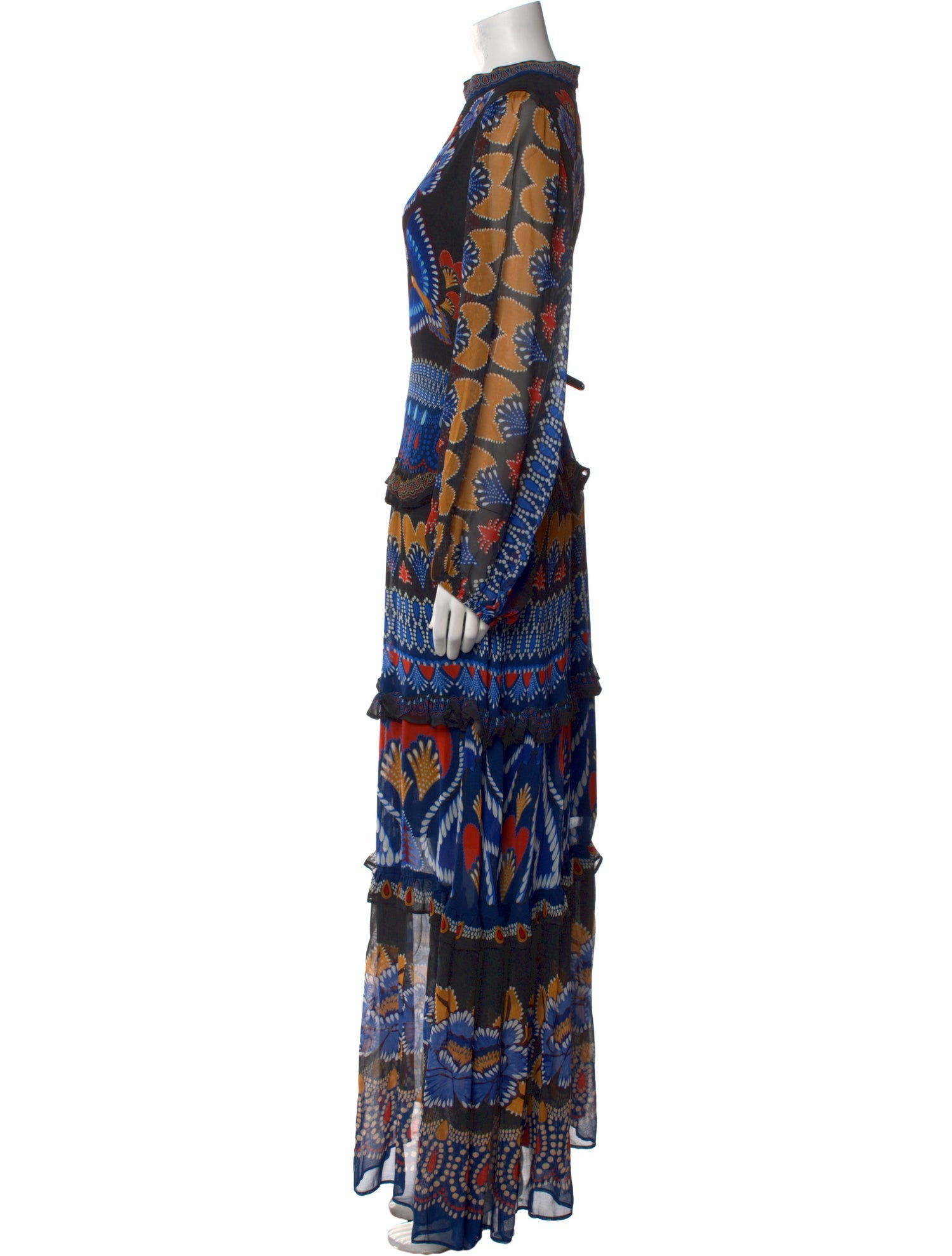 Farm Rio Printed Long Dress w/ Tags