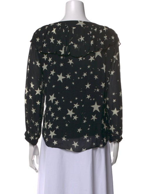 Farm Rio Printed Bateau Neckline Blouse