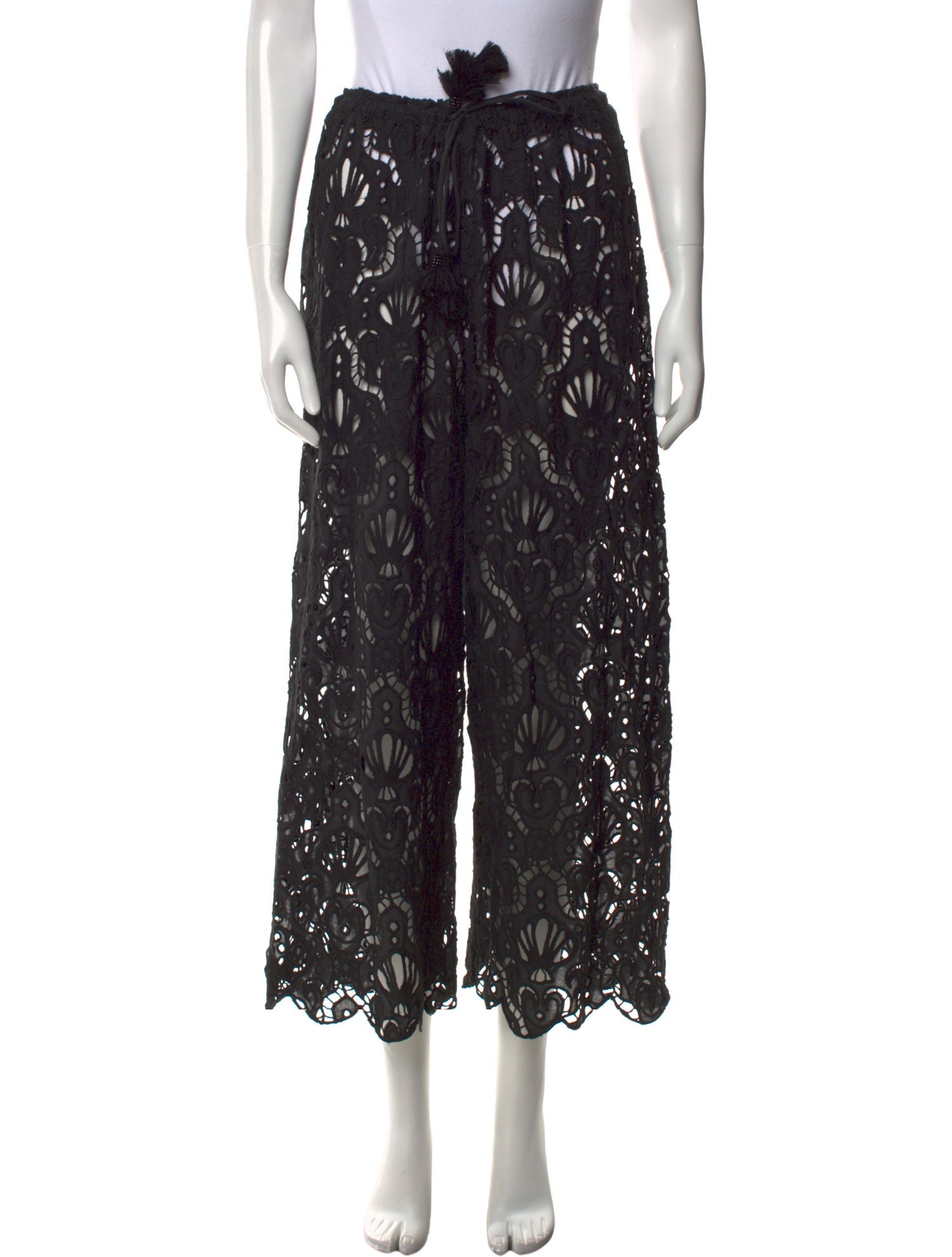 Farm Rio Lace Pattern Wide Leg Pants w/ Tags
