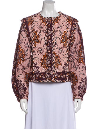 Farm Rio Floral Print Evening Jacket