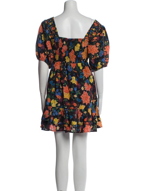 Farm Rio for Anthropologie Floral Print Mini Dress