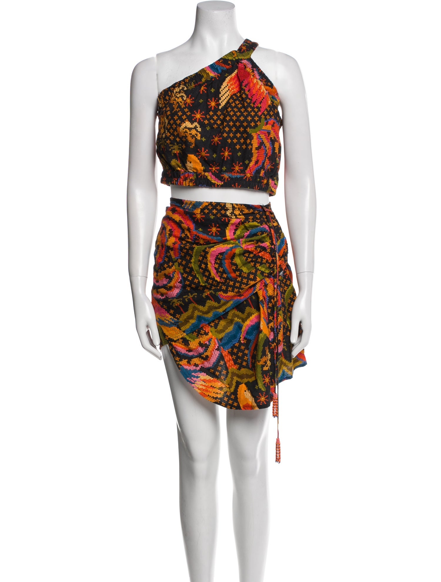 Farm Rio Linen Printed Skirt Set w/ Tags