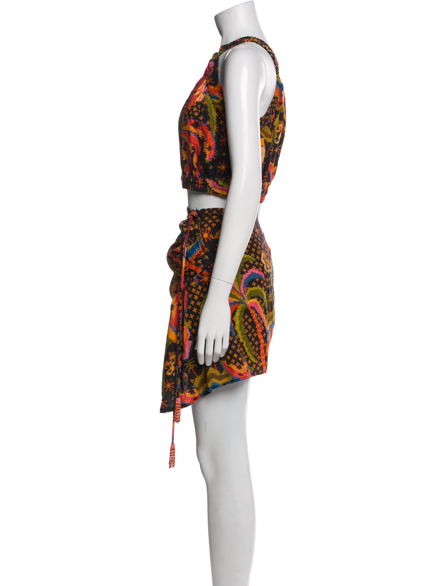 Farm Rio Linen Printed Skirt Set w/ Tags