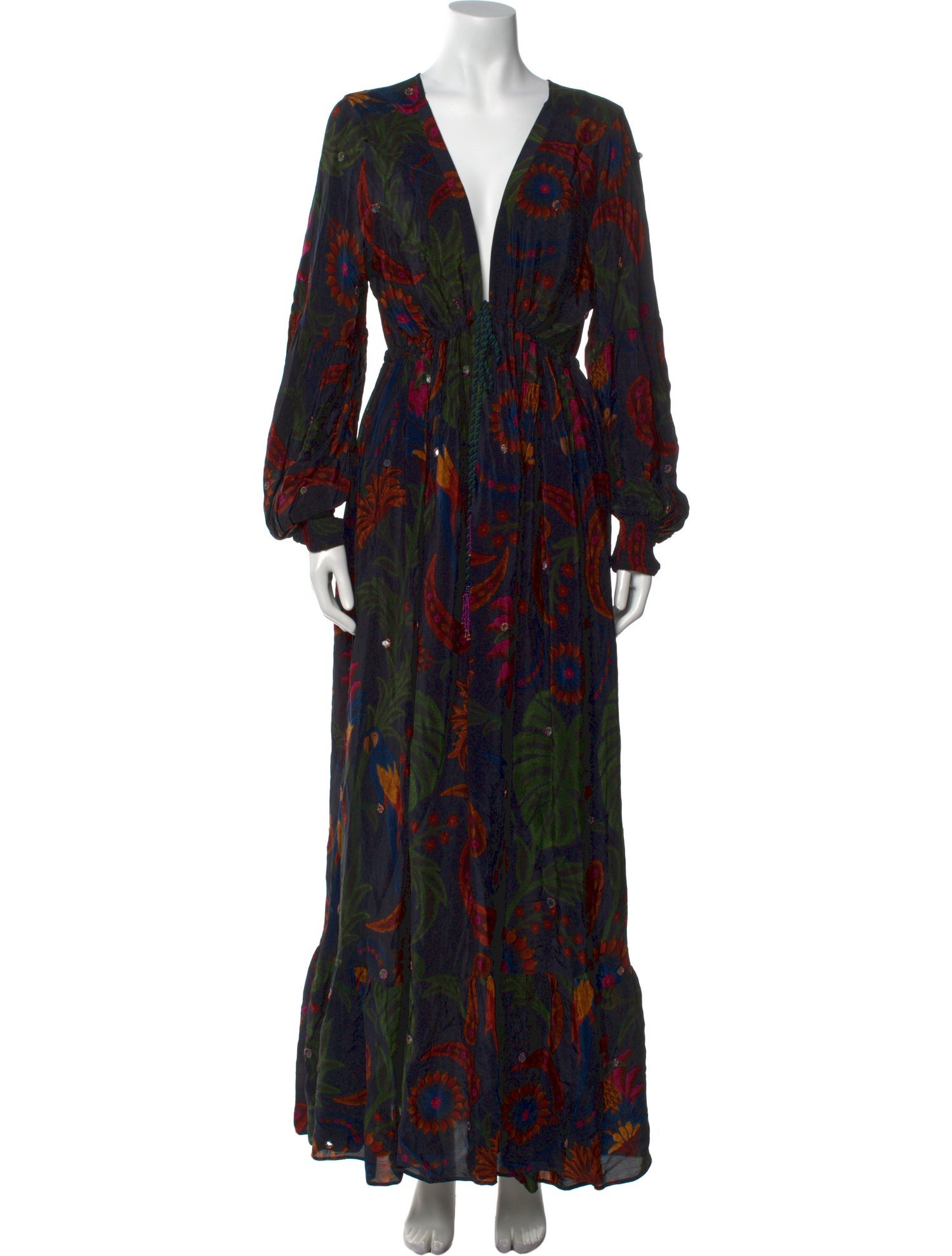 Farm Rio Printed Long Dress