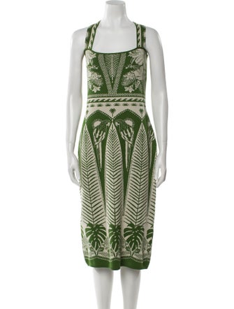 Farm Rio Printed Midi Length Dress