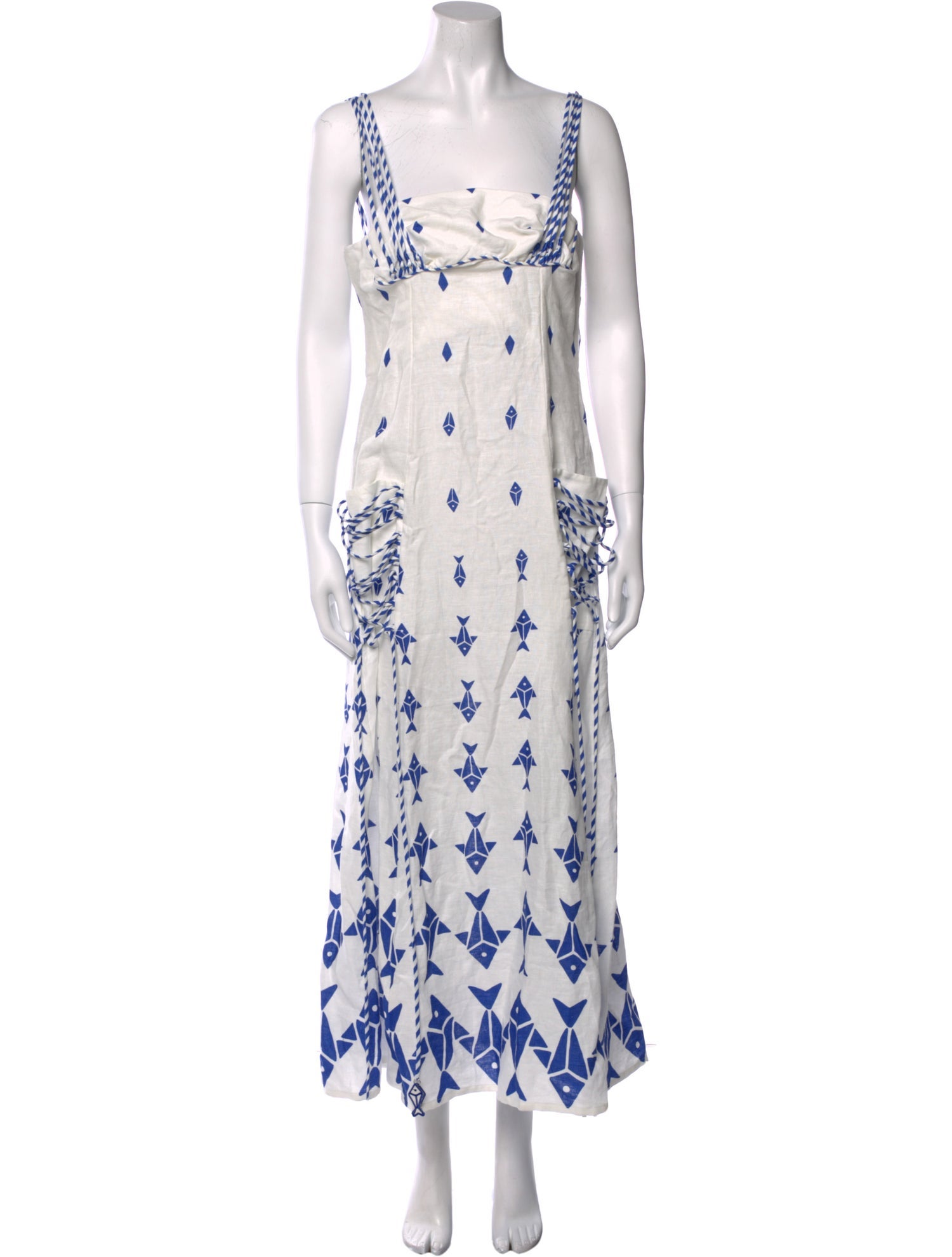 Farm Rio Linen Long Dress w/ Tags