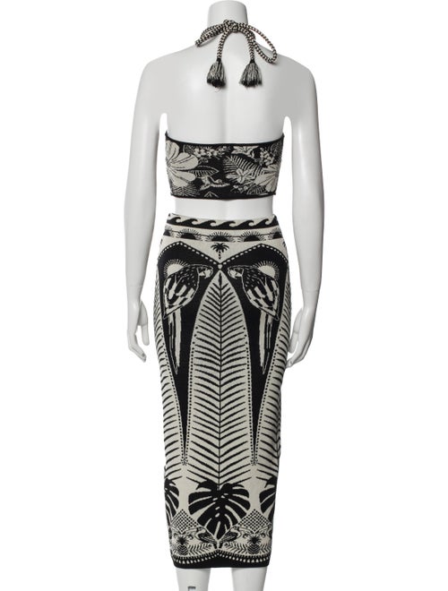 Farm Rio Printed Tassel Accents Skirt Set