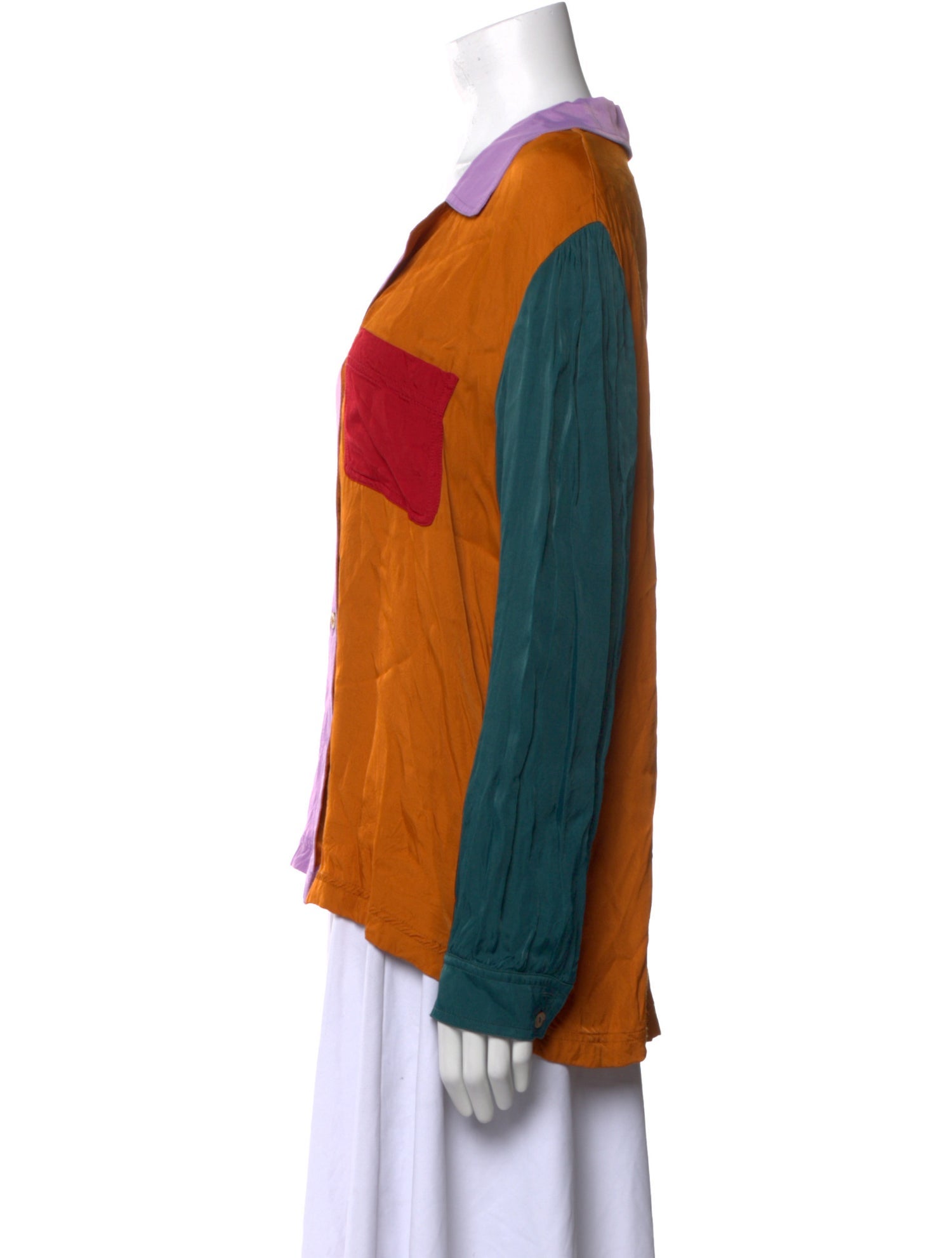 Farm Rio Printed Long Sleeve Button-Up Top