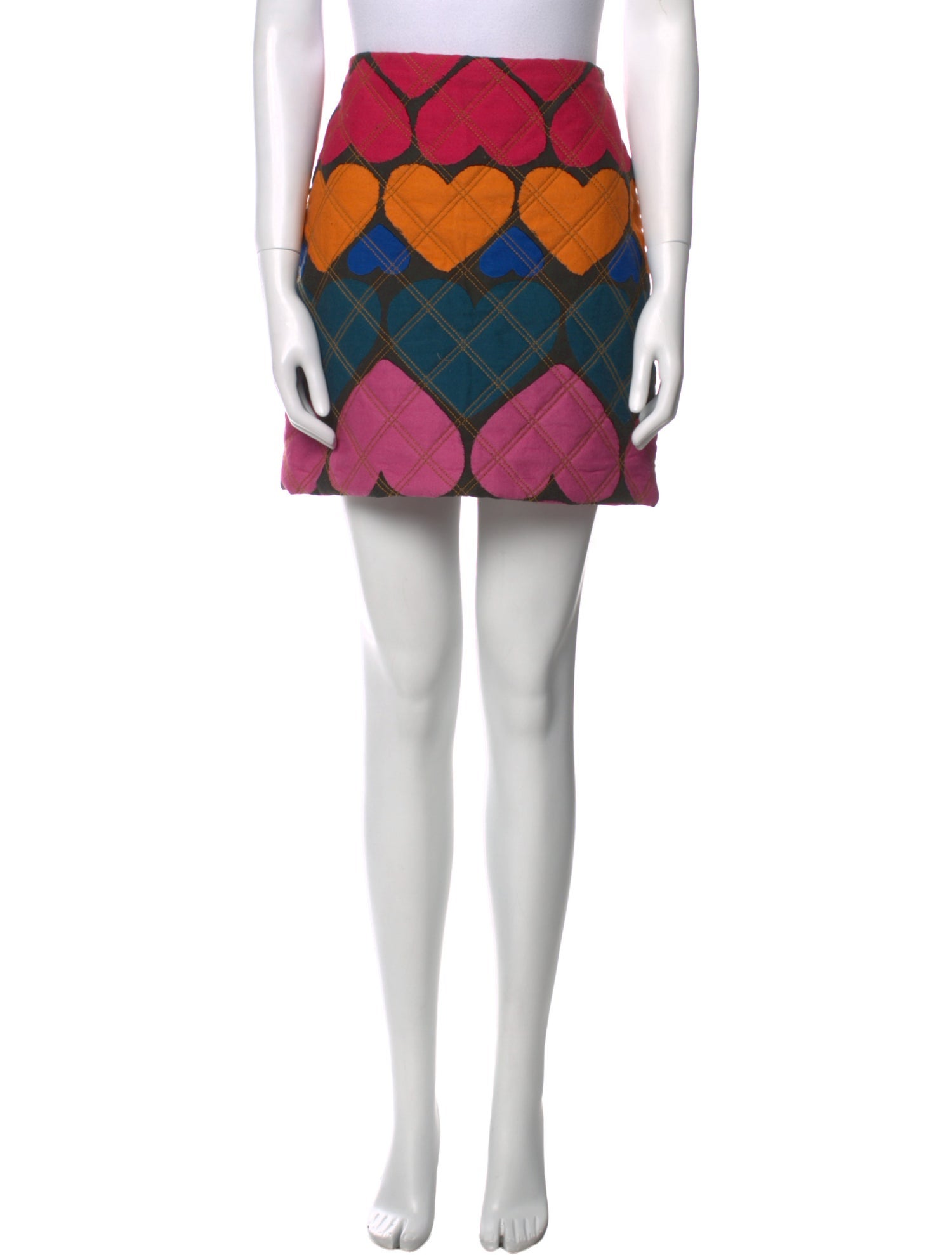 Farm Rio Plaid Print Mini Skirt