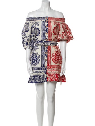 Farm Rio Printed Mini Dress