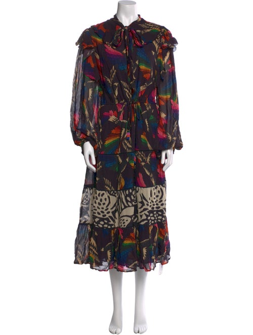 Farm Rio Printed Long Dress