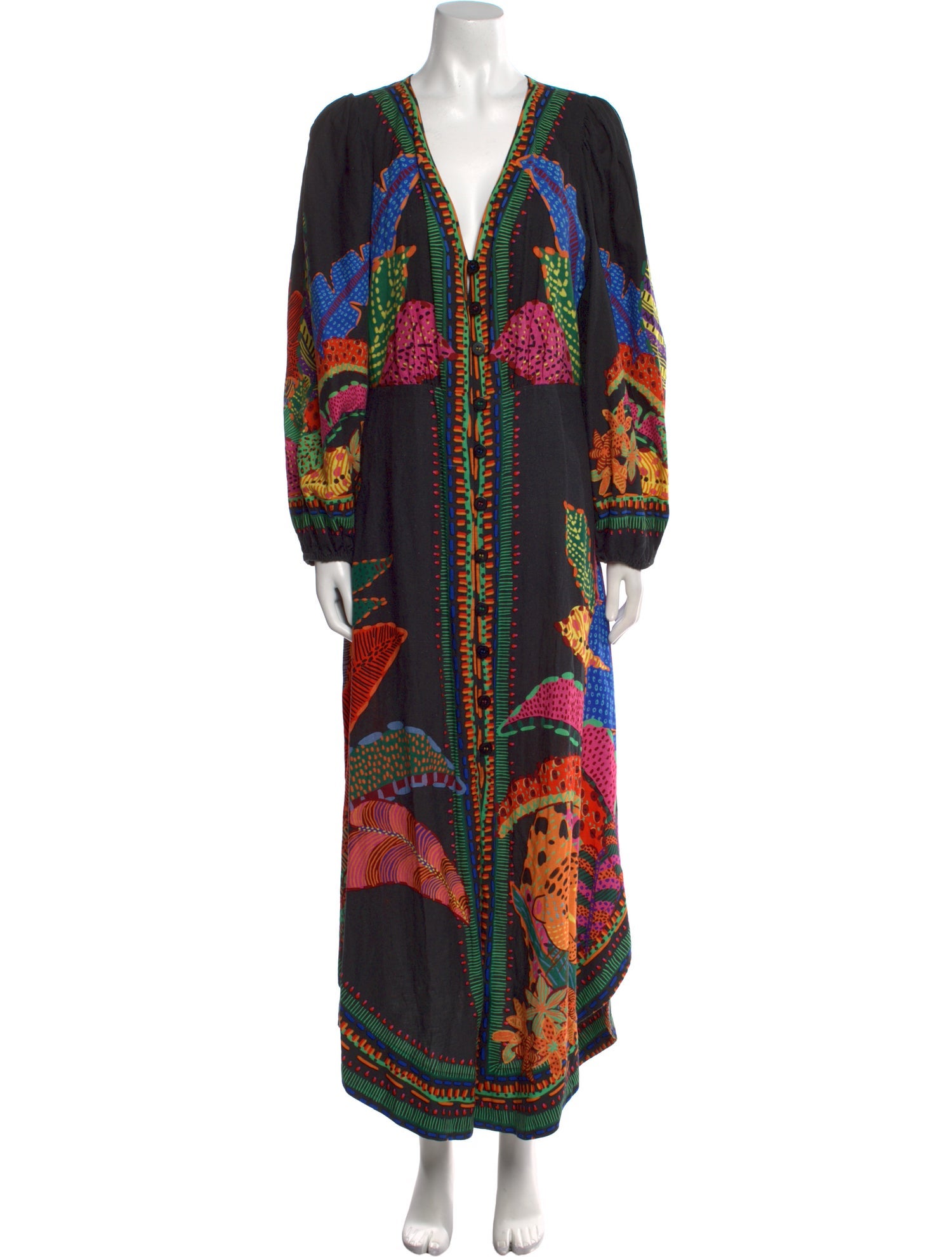 Farm Rio Linen Long Dress