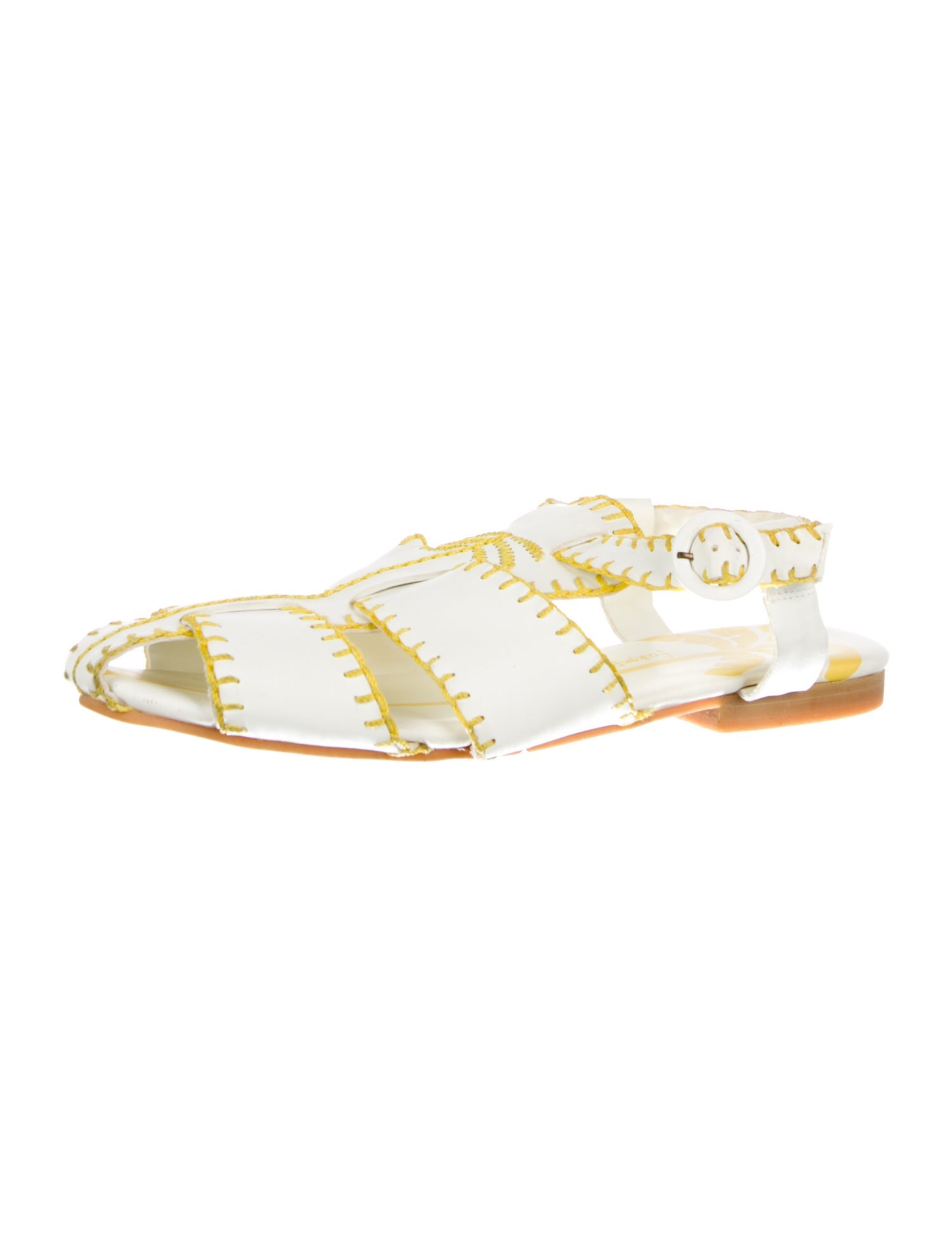 Farm Rio Leather Slingback Flats