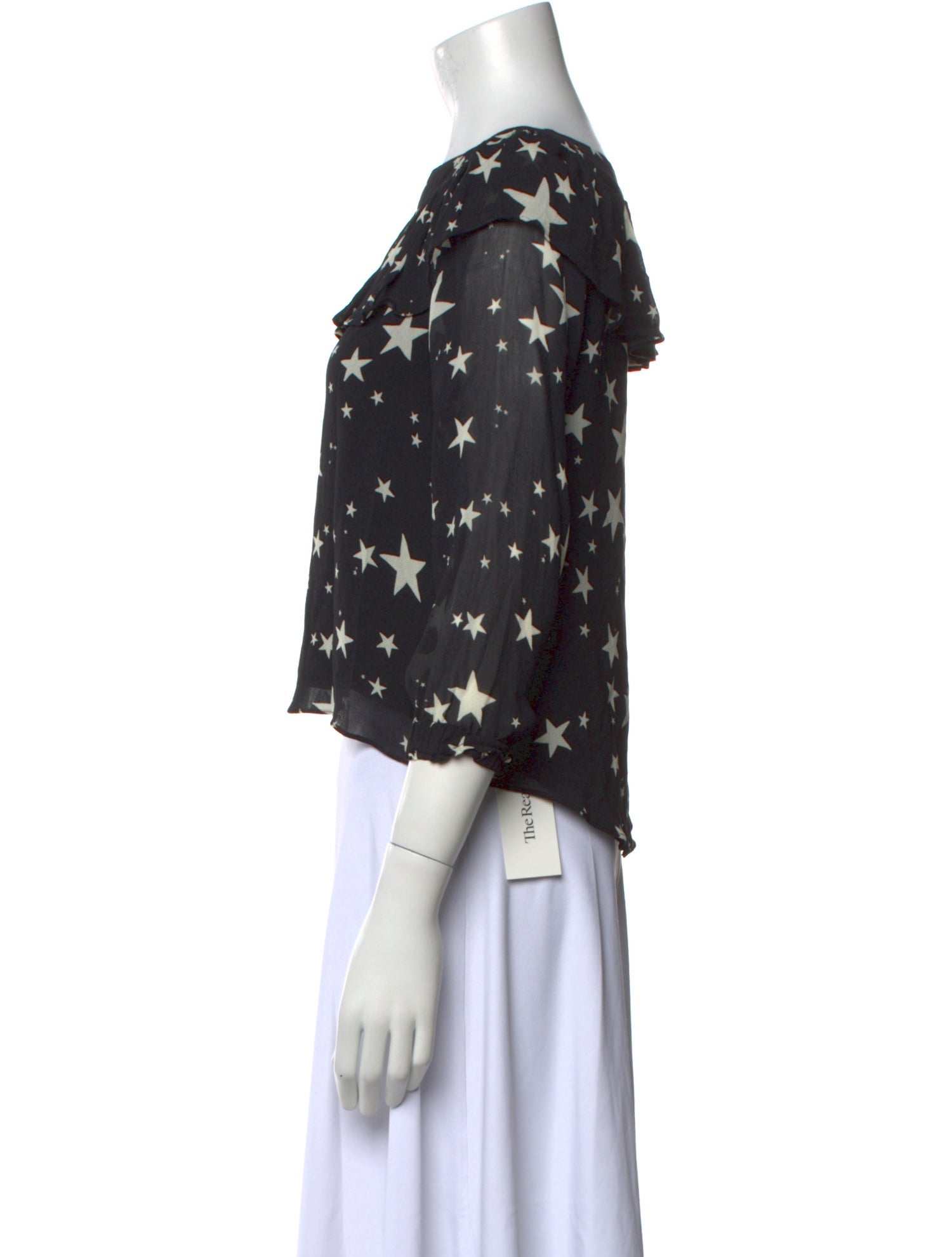 Farm Rio Printed Bateau Neckline Crop Top