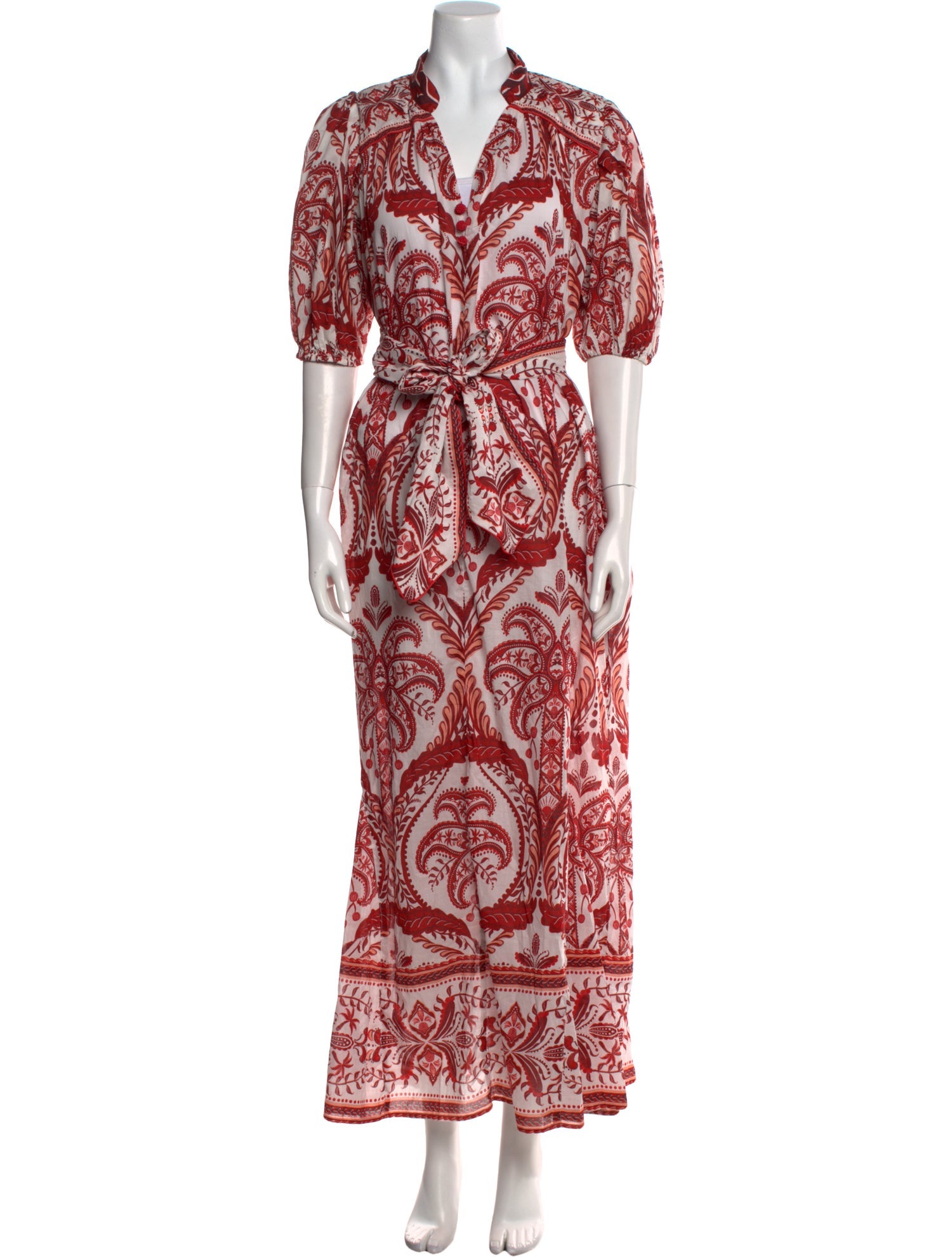 Farm Rio Paisley Print Long Dress