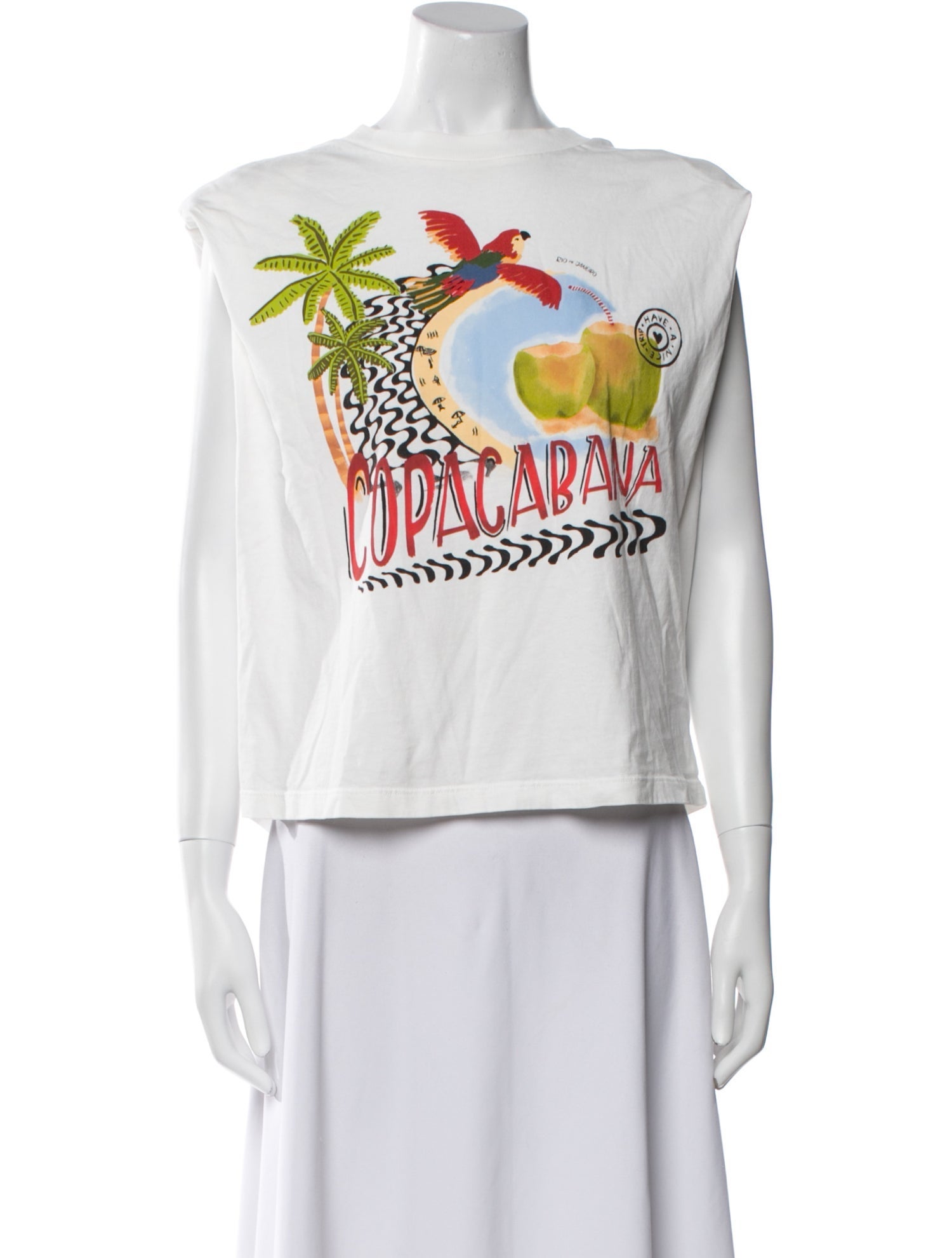 Farm Rio Graphic Print Crew Neck T-Shirt