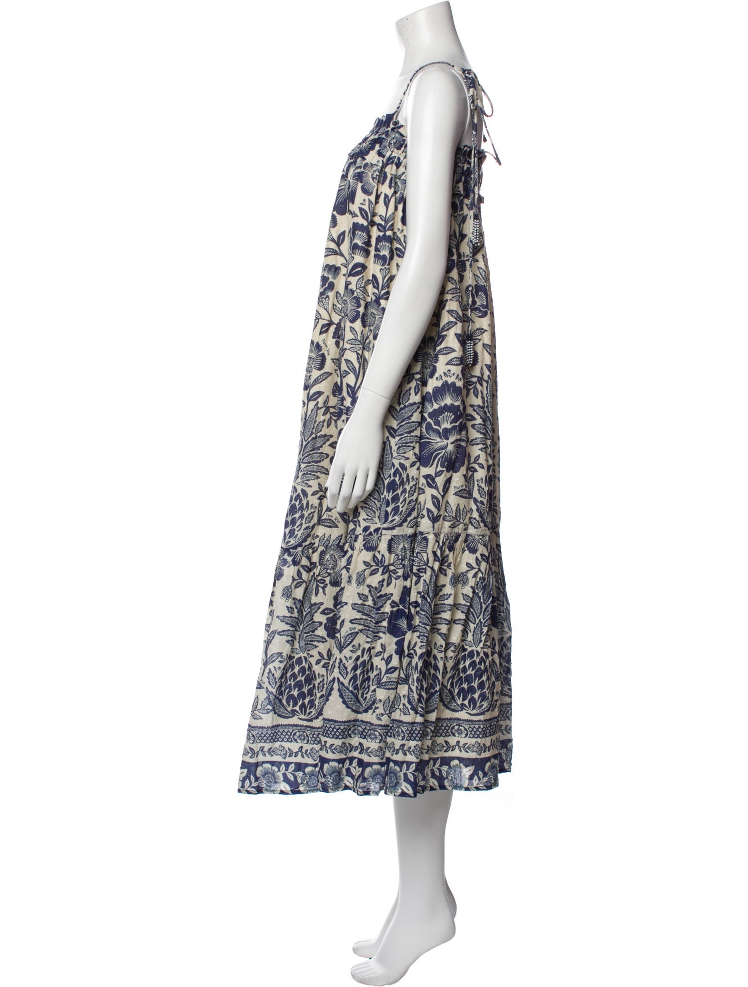 Farm Rio Floral Print Long Dress