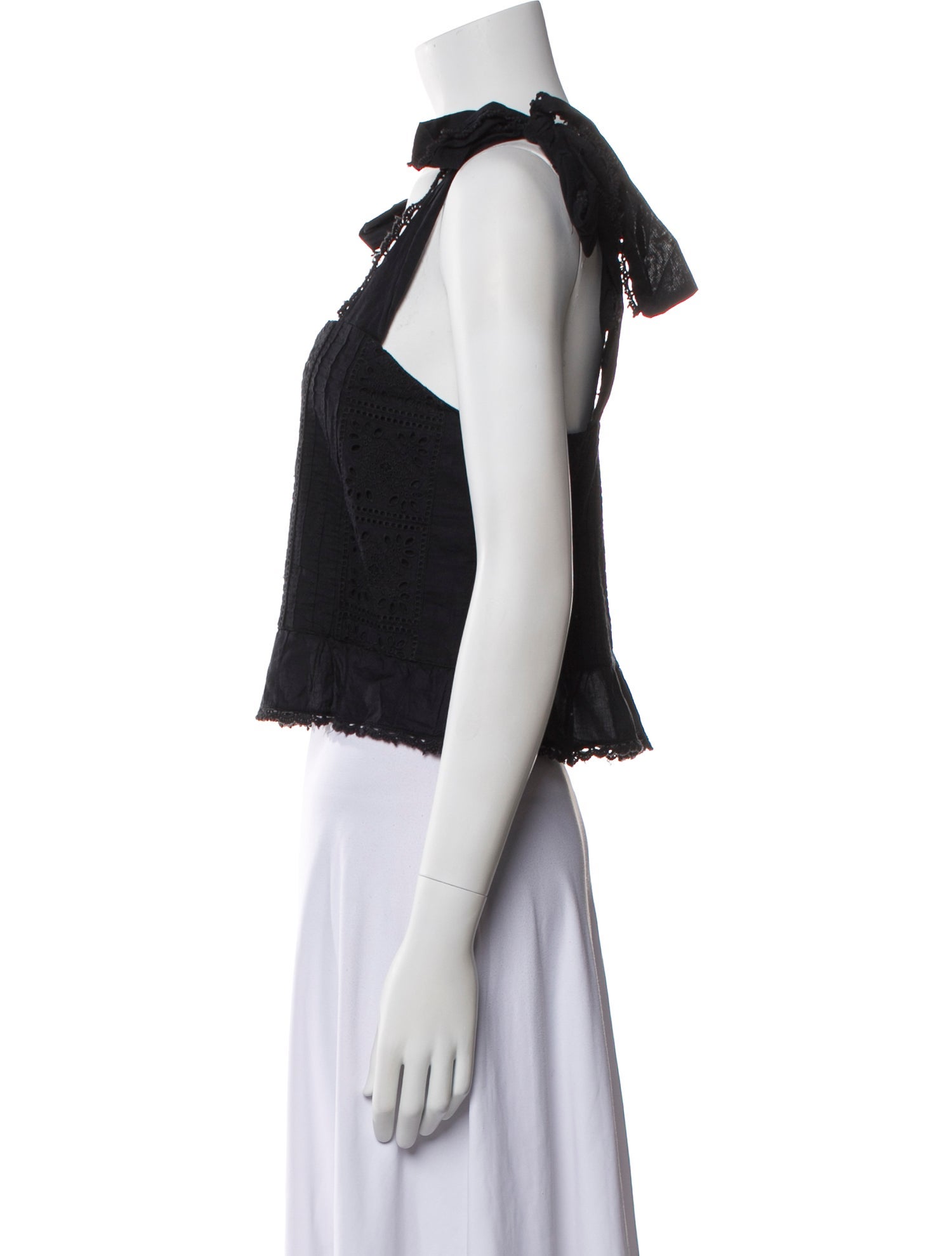 Farm Rio Square Neckline Sleeveless Crop Top