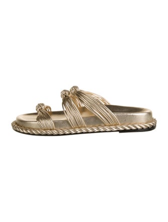 Farm Rio Leather Slides