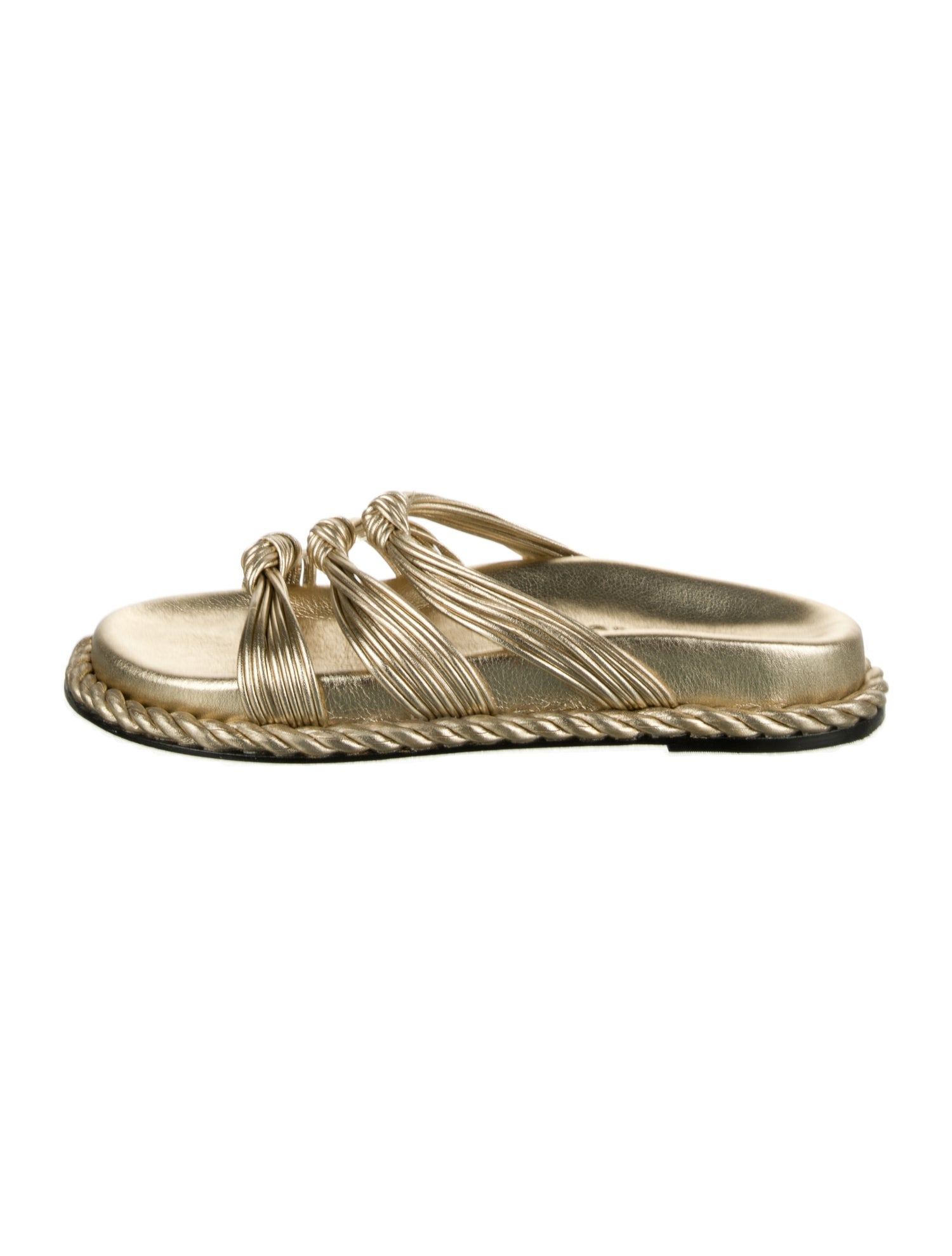 Farm Rio Leather Floral Print Slides